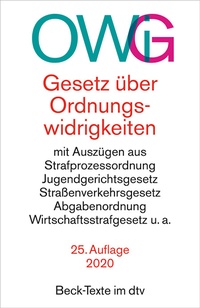 Abbildung von: Gesetz über Ordnungswidrigkeiten: OWiG - dtv