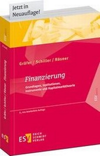 Enlarge image Cover: Finanzierung - Erich Schmidt Verlag