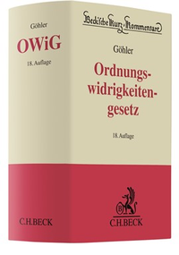 Abbildung von: Gesetz über Ordnungswidrigkeiten: OWiG - C.H.BECK