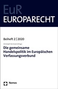 Cover: Die gemeinsame Handelspolitik im Europ&auml;ischen Verfassungsverbund - Nomos