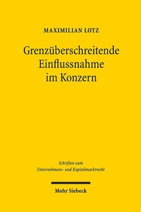 Abbildung von: Grenzüberschreitende Einflussnahme im Konzern - Mohr Siebeck