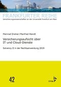 Cover: Versicherungsaufsicht &uuml;ber IT und Cloud-Dienste - VVW Verlag Versicherungswirtschaft