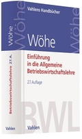 Cover: Einf&uuml;hrung in die Allgemeine Betriebswirtschaftslehre - Vahlen