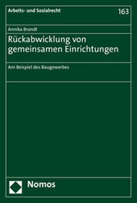 Abbildung von: Rückabwicklung von gemeinsamen Einrichtungen - Nomos