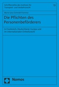 Abbildung von: Die Pflichten des Personenbeförderers - Nomos