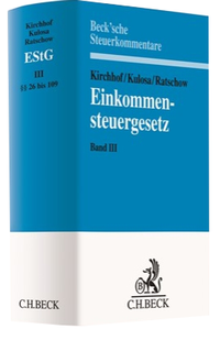 Abbildung von: Einkommensteuergesetz: EStG, Band 3: §§ 26 bis 109 - C.H.BECK