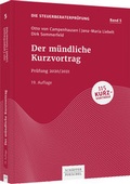Cover: Der m&uuml;ndliche Kurzvortrag - Sch&auml;ffer-Poeschel