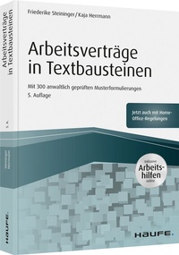 Abbildung von: Arbeitsverträge in Textbausteinen - Haufe-Lexware