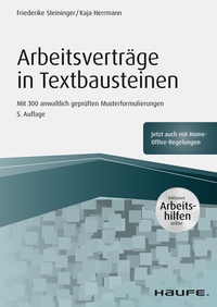 Abbildung von: Arbeitsverträge in Textbausteinen - Haufe-Lexware
