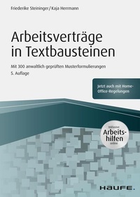 Enlarge image Cover: Arbeitsverträge in Textbausteinen - Haufe-Lexware