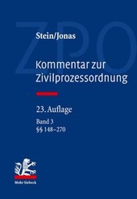 Abbildung von: Kommentar zur Zivilprozessordnung - Mohr Siebeck