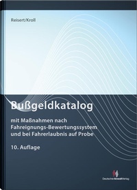 Abbildung von: Bußgeldkatalog - Deutscher Anwaltverlag