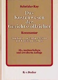 Cover: Das Kostenwesen der Gerichtsvollzieher - R. v. Decker