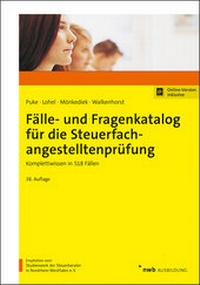 Abbildung von: Fälle- und Fragenkatalog für die Steuerfachangestelltenprüfung - NWB