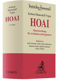 Abbildung von: Honorarordnung für Architekten und Ingenieure (HOAI) - C.H.BECK