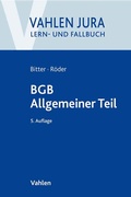 Cover: BGB Allgemeiner Teil - Vahlen