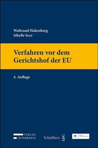 Abbildung von: Verfahren vor dem Gerichtshof der EU - Berliner Wissenschafts-Verlag