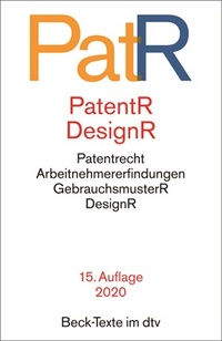 Abbildung von: Patent- und Designrecht - dtv
