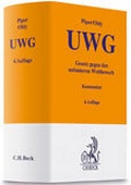 Cover: Gesetz gegen den unlauteren Wettbewerb (UWG) - C.H.BECK