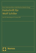 Cover: Festschrift f&uuml;r Wolf Schiller - Nomos