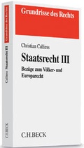 Cover: Staatsrecht III - C.H.BECK