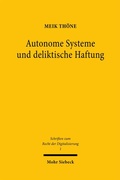 Cover: Autonome Systeme und deliktische Haftung - Mohr Siebeck