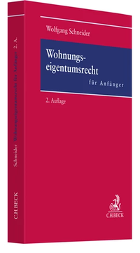 Abbildung von: Wohnungseigentumsrecht für Anfänger - C.H.BECK