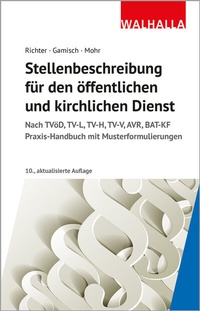 Abbildung von: Stellenbeschreibung für den öffentlichen und kirchlichen Dienst - Walhalla