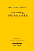 Cover: Rulemaking in der Bankenunion - Mohr Siebeck