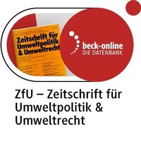 Bild: beck-online. ZfU Zeitschrift für Umweltpolitik & Umweltrecht - C.H.BECK