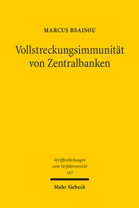 Abbildung von: Vollstreckungsimmunität von Zentralbanken - Mohr Siebeck