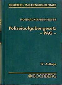 Enlarge image Cover: Polizeiaufgabengesetz - PAG - Boorberg