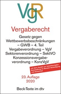 Enlarge image Cover: Vergaberecht: VgR - dtv