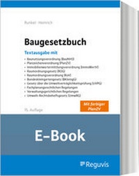 Abbildung von: Baugesetzbuch (E-Book) - Reguvis Fachmedien