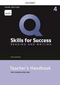 Cover: Q: Skills for Success: Level 4: eading and Writing Teacher's Handbook with Teacher's Access Card - Oxford University Press