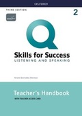Cover: Q: Skills for Success: Level 2: Listening and Speaking Teacher's Handbook with Teacher's Access Card - Oxford University Press