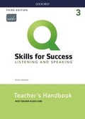 Cover: Q: Skills for Success: Level 3: Listening and Speaking Teacher's Handbook with Teacher's Access Card - Oxford University Press