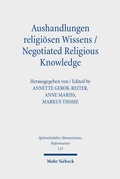 Cover: Aushandlungen religi&ouml;sen Wissens - Negotiated Religious Knowledge - Mohr Siebeck