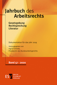 Abbildung von: Jahrbuch des Arbeitsrechts 57 - Erich Schmidt Verlag