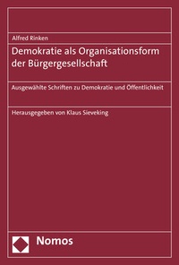 Abbildung von: Demokratie als Organisationsform der Bürgergesellschaft - Nomos
