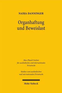 Abbildung von: Organhaftung und Beweislast - Mohr Siebeck