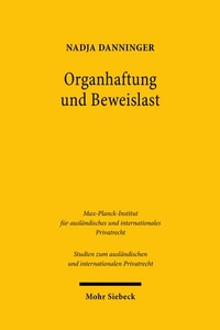 Abbildung von: Organhaftung und Beweislast - Mohr Siebeck