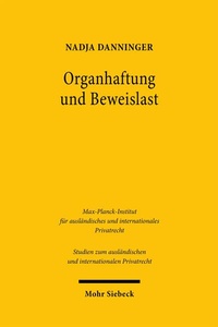 Abbildung von: Organhaftung und Beweislast - Mohr Siebeck