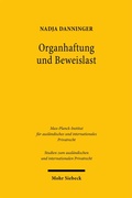Cover: Organhaftung und Beweislast - Mohr Siebeck