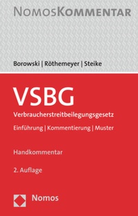 Abbildung von: VSBG: Verbraucherstreitbeilegungsgesetz - Nomos