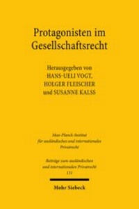 Abbildung von: Protagonisten im Gesellschaftsrecht - Mohr Siebeck