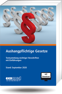 Abbildung von: Aushangpflichtige Gesetze - ecomed Storck