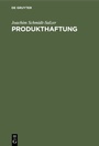 Cover: Produkthaftung - De Gruyter