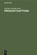 Cover: Produkthaftung - De Gruyter