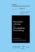 Cover: Wirtschaftsordnung und wirtschaftliche Entwicklung - De Gruyter